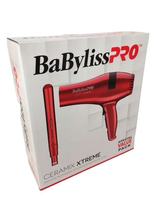 Combo Secador Babyliss PRO Ceramix Xtreme + Plancha 1'' Combo secador babyliss pro ceramix xtreme plancha 1 2 Cabello