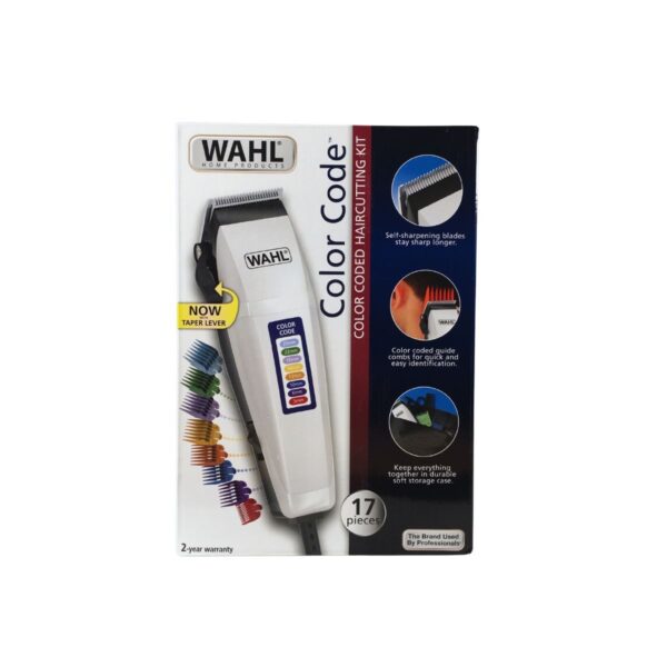Cortadora de cabello Wahl Color Code Kit 17 piezas Cortadora De Cabello Wahl Color Code Kit 17 Piezas 2 Barbería