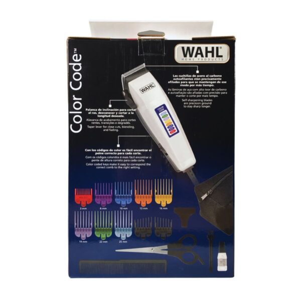 Cortadora de cabello Wahl Color Code Kit 17 piezas Cortadora De Cabello Wahl Color Code Kit 17 Piezas Barbería