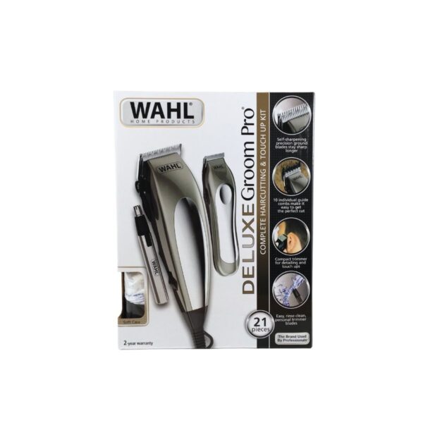 Kit de corte y retoque Wahl Deluxe Groom Pro 21 Piezas Kit de corte y retoque wahl deluxe groom pro 21 piezas 3 Barbería