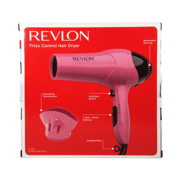 Secador de Cabello Revlon Anti Frizz Rosado RV474 Secador de cabello revlon anti frizz rosado rv474 1 Cabello