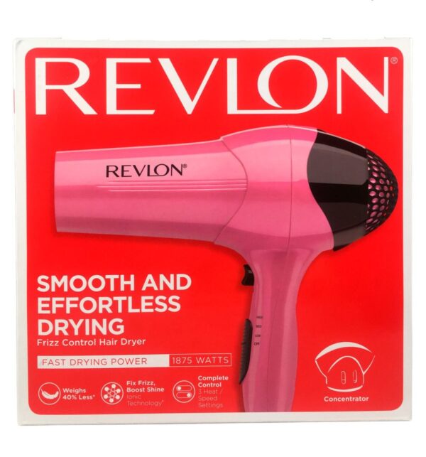 Secador de Cabello Revlon Anti Frizz Rosado RV474 Secador de cabello revlon anti frizz rosado rv474 Cabello