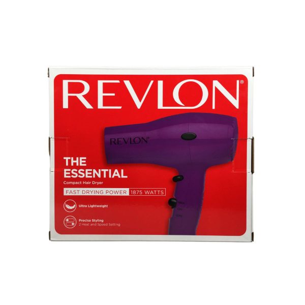Secador Revlon compacto ligero para viajes RVDR5260PUR Secador revlon compacto purpura 1875w rvdr5260pur 1 Cabello
