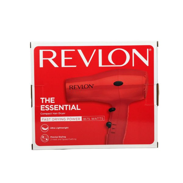 Secador Revlon pequeño ligero para viajes RVDR5260RED Secador revlon compacto rojo 1875w rvdr5260red 1 Cabello