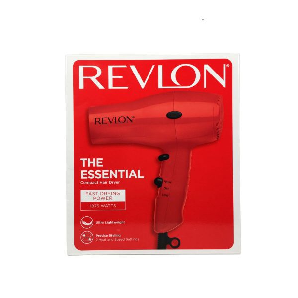 Secador Revlon pequeño ligero para viajes RVDR5260RED Secador revlon compacto rojo 1875w rvdr5260red 2 Cabello