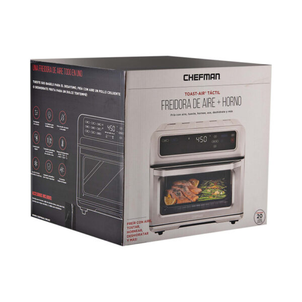 Horno tostador airfryer Chefman 9 en 1 pantalla touch 20L 1800W Che rj50sst 6 Cooking