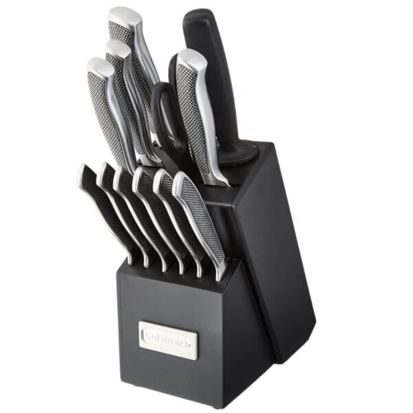 Set de cuchillos Cuisinart 🍴 Set De Cuchillos Cuisinart Acero Inox. 13 Pcs Coleccion Graphix Base De Madera Cui C77ss 13p 2 Cocina