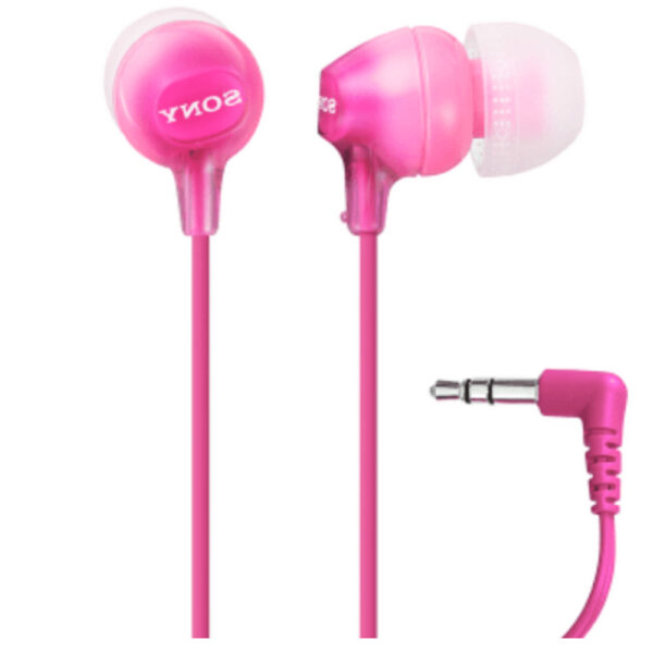 Audífonos Sony alámbrico 9mm con micrófono 🎧 Audifonos sony alambrico 9mm 8 22khz microf integr rosado 3 Audífonos