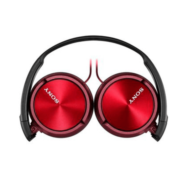 Audífonos Sony alámbricos ajustables con control remoto Audifonos sony alambrico diadema ajustable 30mm 10 24khz control remoto microf integrado rojo Audífonos