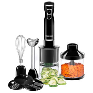 Batidora de inmersión chefman 6 en 1-2 velocidades 🥄 Batidora de inmersion chefman 6 en 1 2 velocidades 300 watts negro 2 Batidoras