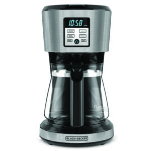 Cafetera Black+Decker 12 tazas programable 🌟 Cafetera blackdecker 12 tazas programable digital con jarra de vidrio negra 2 Bebidas