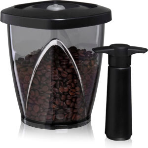 Conservador de café Vacu Vin con bomba al vacío Conservador de cafe vacu vin con bomba al vacio color negro 2 Almacenaje