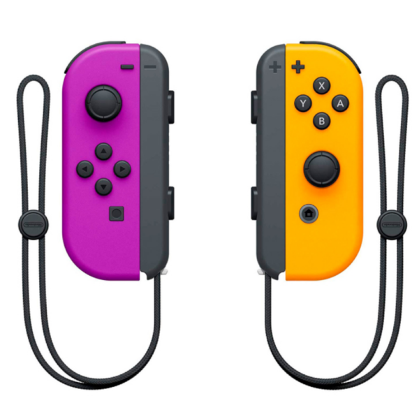 Control Nintendo Switch Joy 2pcs Morado/Naranja Neón 🎮 Control nintendo switch joy 2pcs juntas o independientes portatil morado naranja neon 2 Control