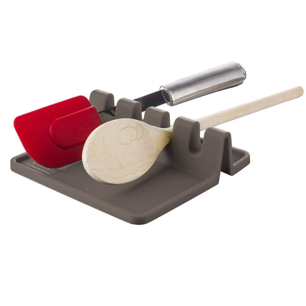 Descansa utensilios para 4 piezas de cocina Vacu Vin 🍴 Descansa utensilios para 4pcs de cocina vacu vin gris 2 Cocina