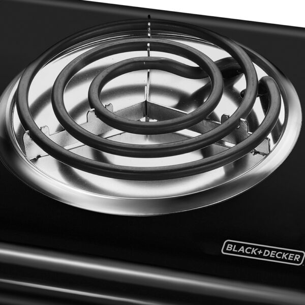 Hornilla eléctrica Black+Decker ⚡ Hornilla electrica blackdecker luz indicadora 1000w negro 2 Cooking