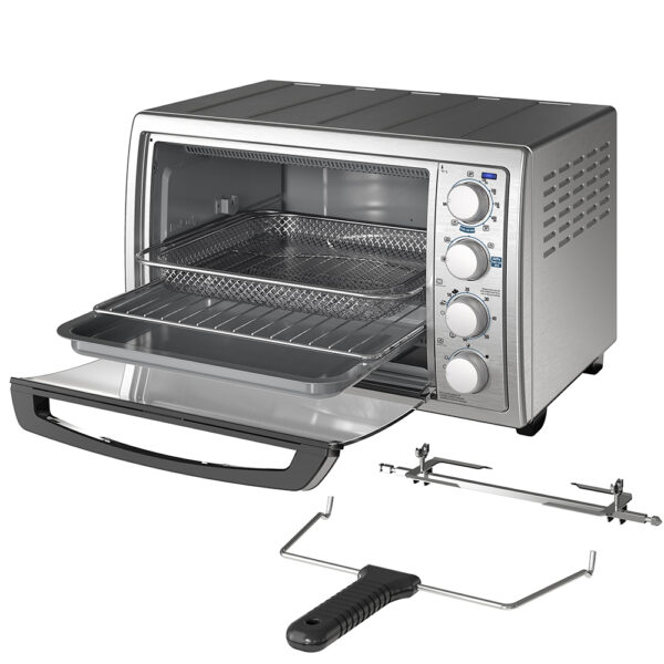 Plancha de ropa Black+Decker suela cerámica 🧼 Horno tostador airfryer 7 en 1 blackdecker con sistema conveccion 1500w acero inox 3 Air Fryer