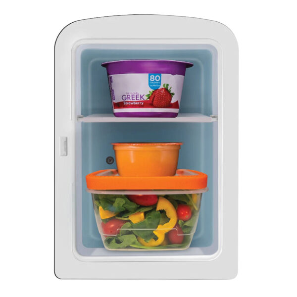 Mini refri chefman portátil 4lts negro 🖤 Mini refri chefman portatil 4lts puerta pizarron ajuste tibio frio 0 60 grd celsius negro Electromenores