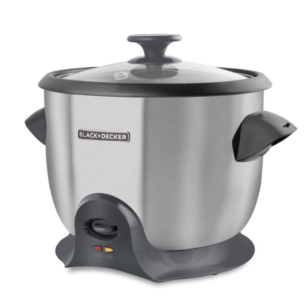 Sartén eléctrico Black+Decker 1200w 🌟 Olla arrocera blackdecker 20 tazas de acero inox gris 2 Cooking