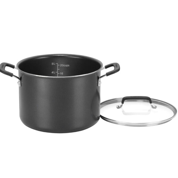 Set de ollas Cuisinart 12pcs antiadherente 🍳🖤 Set de ollas cuisinart 12pcs antiadherente aluminio negro Cocina