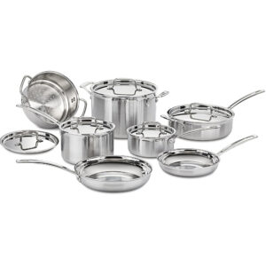 Set de ollas Cuisinart 12pcs 🍲 aluminio acero inox. Set de ollas cuisinart 12pcs tres capas aluminio acero inox 2 Cocina