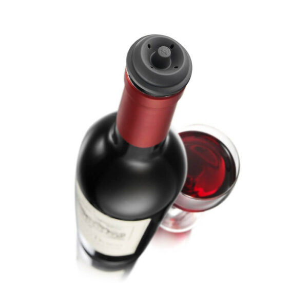 Tapón al vacío para vino Vacu Vin 🍷 Tapon al vacio para vino vacu vin 2pcs color gris 3 Bar