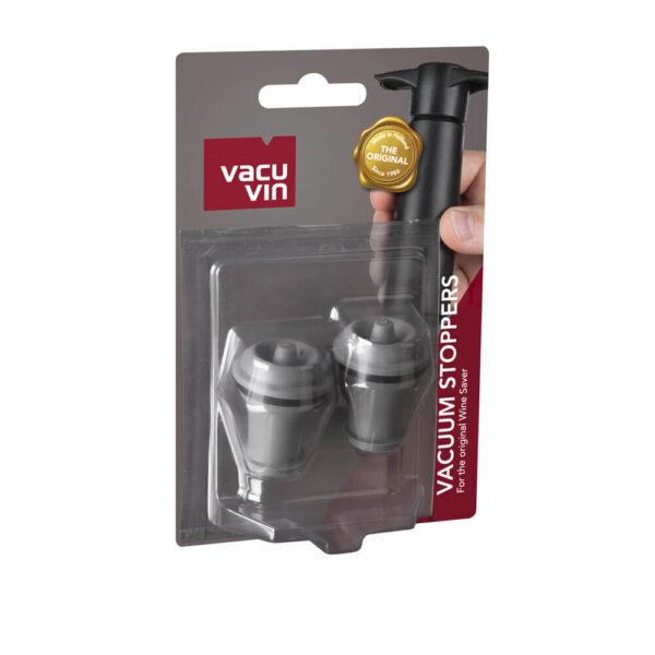 Tapón al vacío para vino Vacu Vin 🍷 Tapon al vacio para vino vacu vin 2pcs color gris Bar