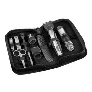 Kit de viaje Wahl: razuradora + cortadora de cabello + rasuradora para nariz, oído y cejas 05604-208 Barbería