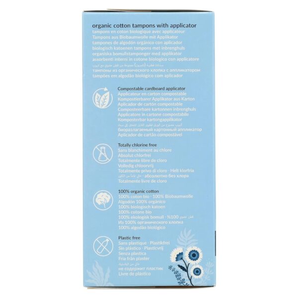3 Paquetes de tampones biodegradables Natracare con aplicador tamaño Super SALUD Y BELLEZA