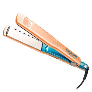 Plancha BaBylissPRO Vented 1½" Húmedo o Seco Peach Glow BNTPE4093TRS Cabello