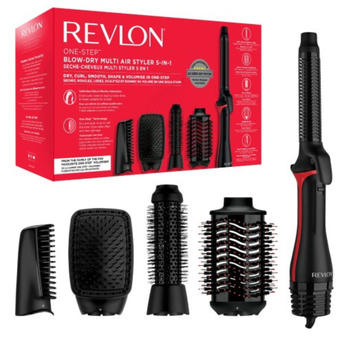 Revlon Secador y Estilizador de Aire en un Solo Paso 5 en 1 RVDR5371 Secadores