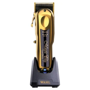 Clipper cortadora de cabello Wahl Magic Clip inalámbrica dorada con base 08148-708 Cortadoras de cabello