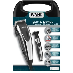 Combo Wahl Cut and Detail 18 Piezas Cortadora y Recortadora 09243-6208 Combos de máquinas para el cabello y la barba