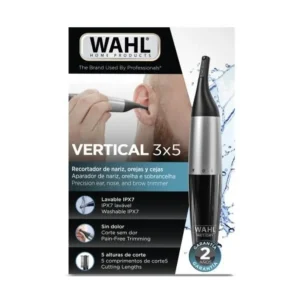 Rasuradora Para Nariz, oído y Cejas lavable Wahl Vertical 3X5 05560-3908 Combos de máquinas para el cabello y la barba