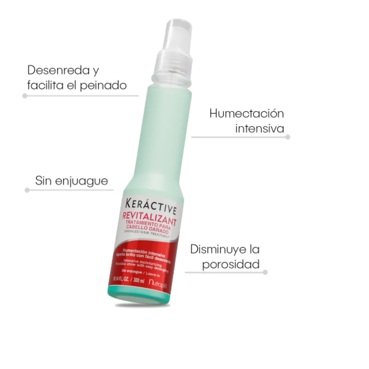 Tratamiento Revitalizante Sin Enjuague Leave In Keractive KE30 COSMÉTICA Y CUIDADO PERSONAL