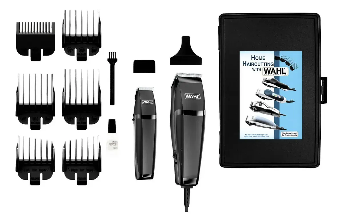 Combo Wahl Máquinas De Cortar Pelo Homecut + Trimmer Nasal Afeitadoras Eléctricas