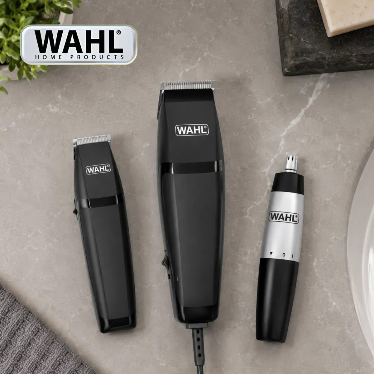 Combo Wahl Máquinas De Cortar Pelo Homecut + Trimmer Nasal Afeitadoras Eléctricas