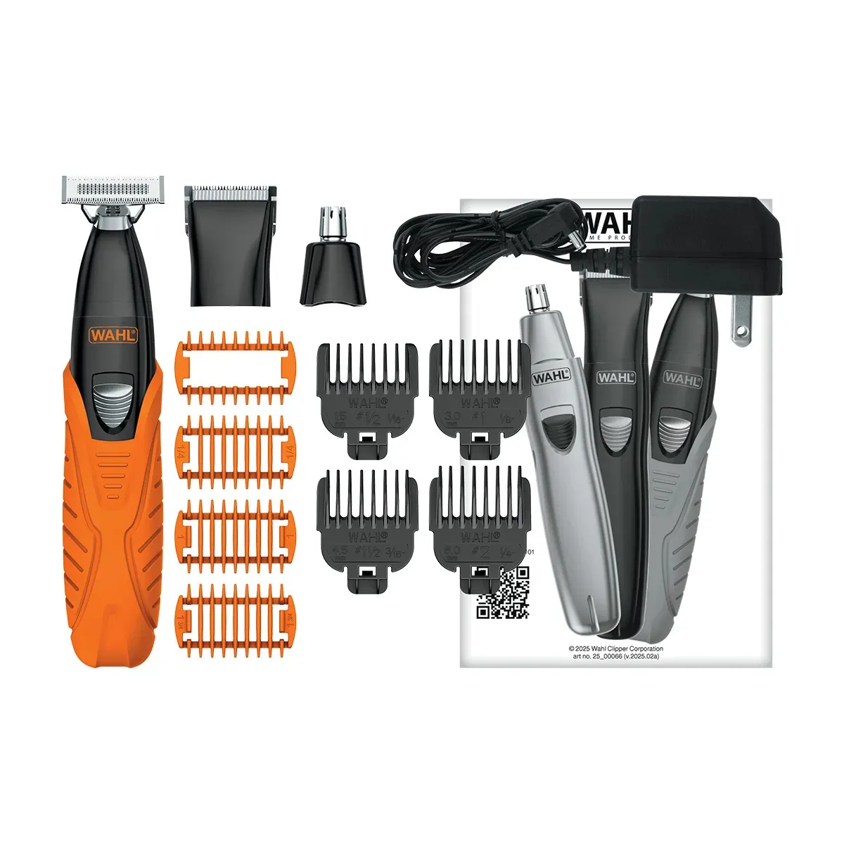 Wahl Trim Ninja Rasuradora One Blade 3 En 1 Recargable Para Cara y Cuerpo 13 piezas Afeitadoras Eléctricas
