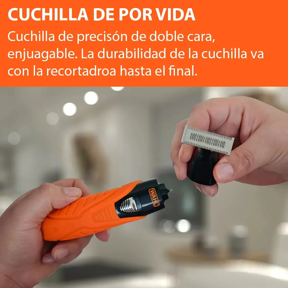 Wahl Trim Ninja Rasuradora One Blade 3 En 1 Recargable Para Cara y Cuerpo 13 piezas Afeitadoras Eléctricas